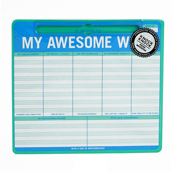 Pen To Paper Mousepad My Awesome Week 60Pgs