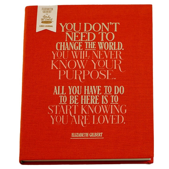 Journal Elizabeth Gilbert You Are Loved 5.75” X 7.5”, 160 pages