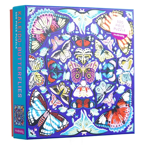 Kaleido-Butterflies 500 Piece Family Puzzle 20X20