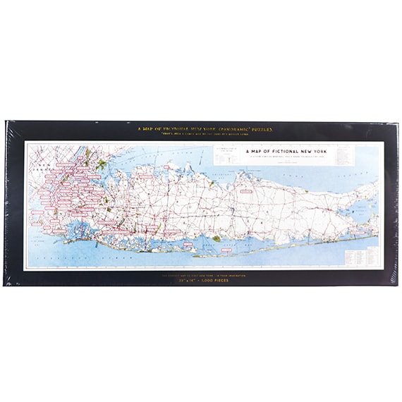 NYC Map 1000 Piece Panoramic Puzzle 39X14