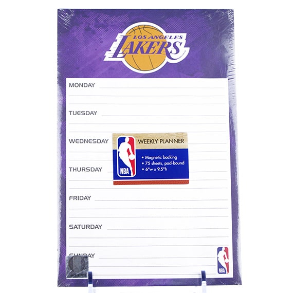 Weekly Planner - LA Lakers, Magnetic, 75 Pgs., 6