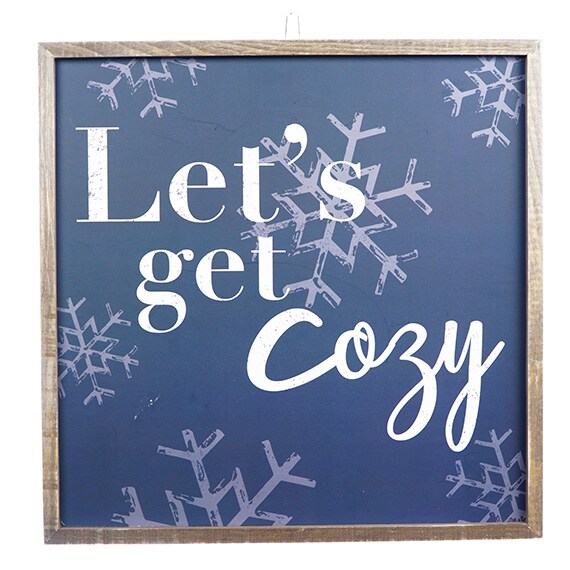 Let's Get Cozy Snowflake Frame, 15