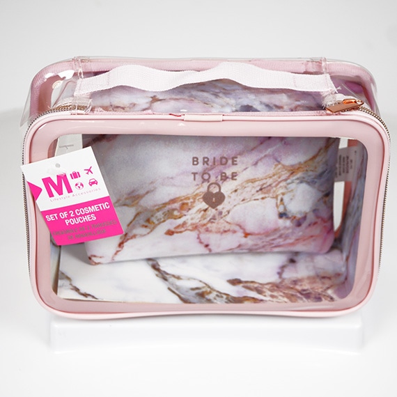 Cosmetic Pouches Clear Loaf With Insert -Bridal To Be RS-CA