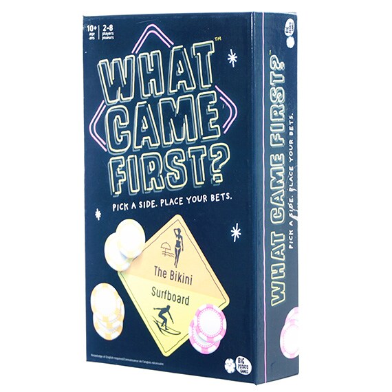 What Came First Game Ages 10+ 2-8 Players 11x7in