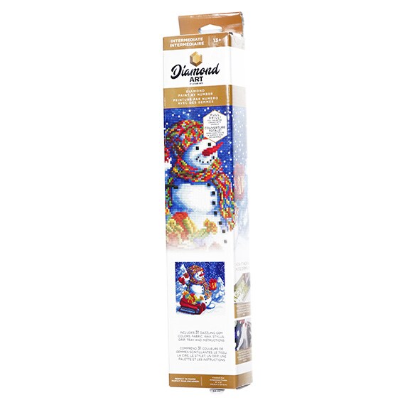 Diamond Art Intermediate Holiday Snowman Fun