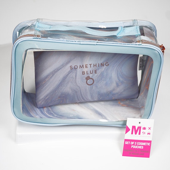 Cosmetic Pouches Clear Loaf With Insert -Bridal MBBLUE RS-CA