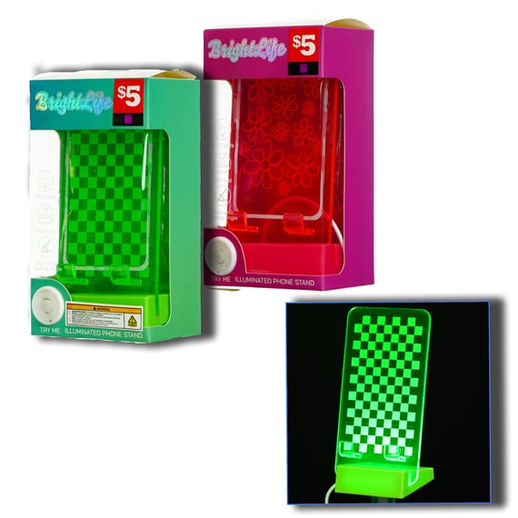 Led Light Up Phone Stands 2 Asst Colors
