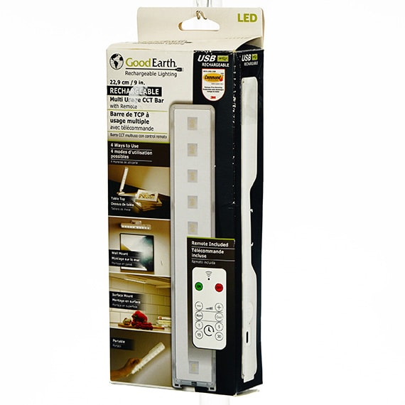 Light Bar Multi-Use Rechargeable With Remote 9 Inch- White