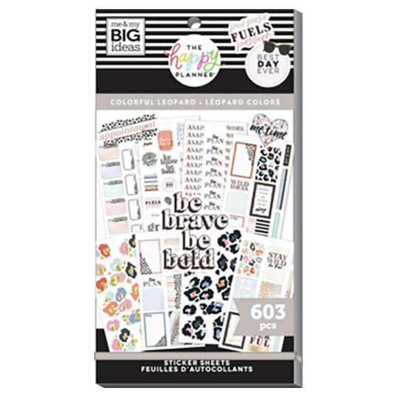 Colorful Leopard 30 Sheet Sticker Pad