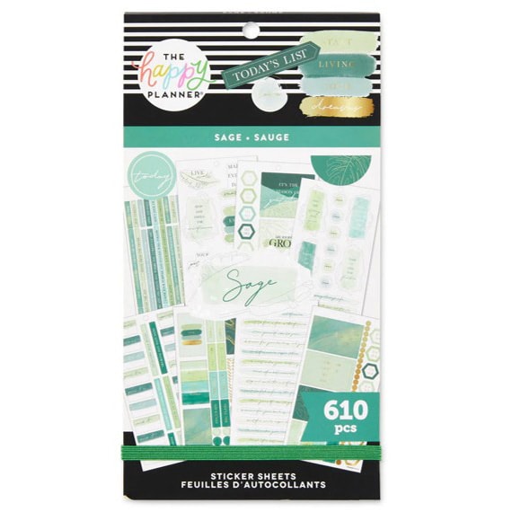 Sage 30 Sheet Sticker Value Pack