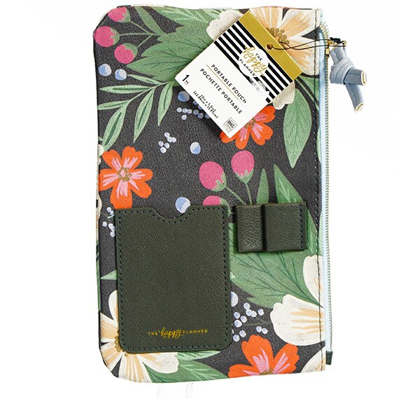 Pouch With Pen Loop- -Florals