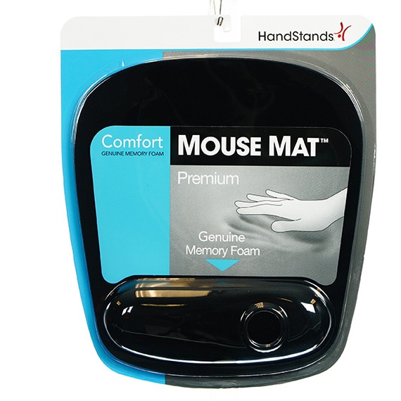 Mouse Pad with Wrist Rest Memory Foam -Black/Gray