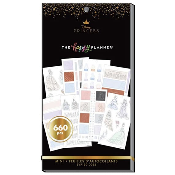 Disney Princess Elegance 30 Sheet Sticker Value Pack Mini Stickers