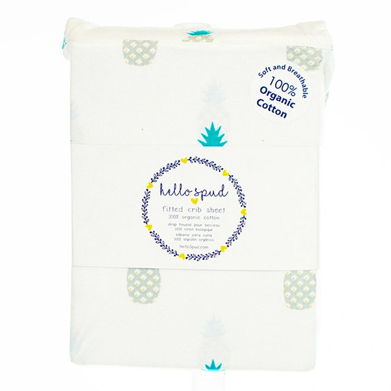 RSLO-CA Fitted Crib Sheet -Pineapple