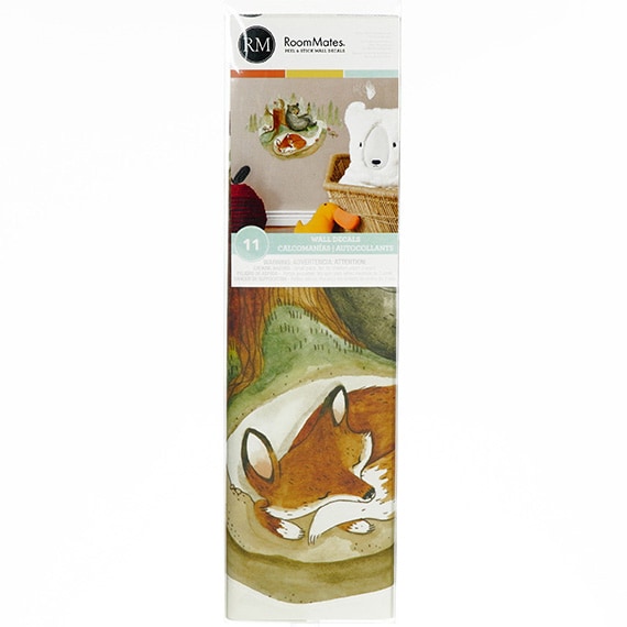 Fox & Friends Peel & Stick Giant Wall Decals 18x5in