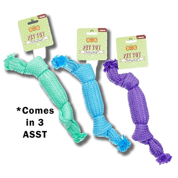 Knotted Squeaker Toy 3ASST