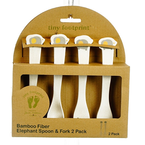 Elly Elephant Spoon & Fork-2 Pk