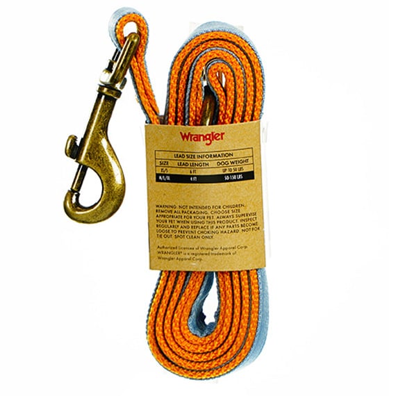 Wrangler Light Denim Overlay Lead 4ft M/L Holds 50-150lbs