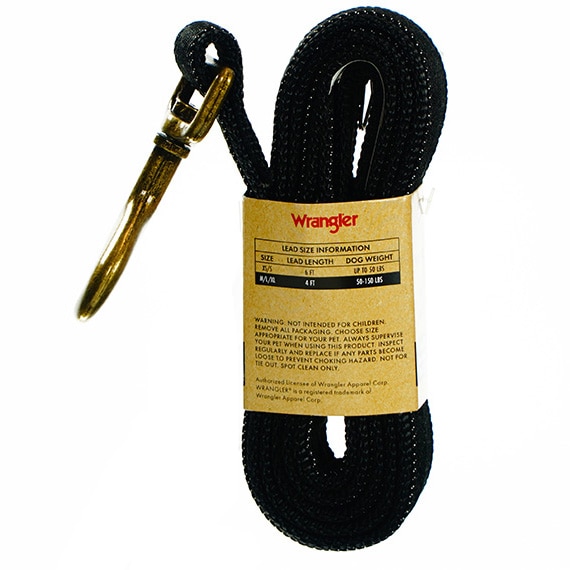 Wrangler Black Denim Overlay Lead 4ft M/L Holds 50-150lbs