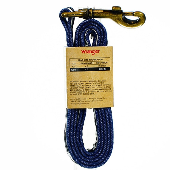 Wrangler Cow Print Overlay Lead 4ft M/L Holds 50-150lbs