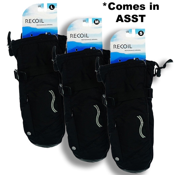 Mitten Touch Pocket Women Black 6SM, 12MD, 6LG PP $29.99