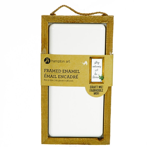 Rustic Framed Enamel 8X15