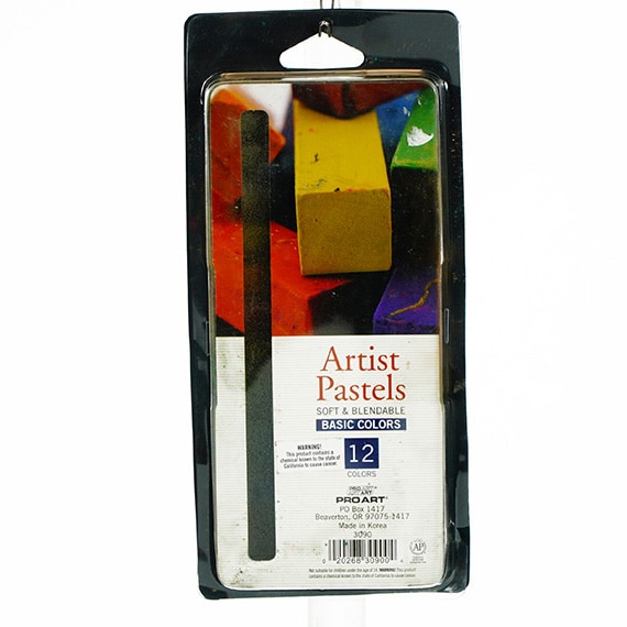 Pro Art Artist Pastels Square Basic Colors 12PC