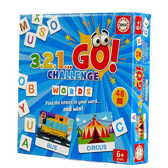 3,2,1…Go! Challenge Words 2-5 Player 6+ 10x10in