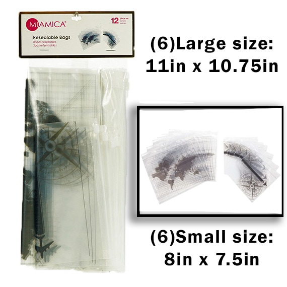 Atlas Resealable Bags 12 PC