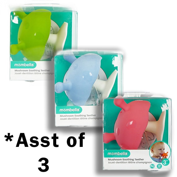 Mombella® Mushroom Teether 3 ASST