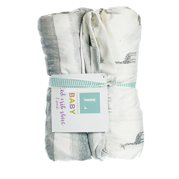RSLO-CA Fitted Crib Sheet Cotton 2PK -Jungle Boy PP $110.00