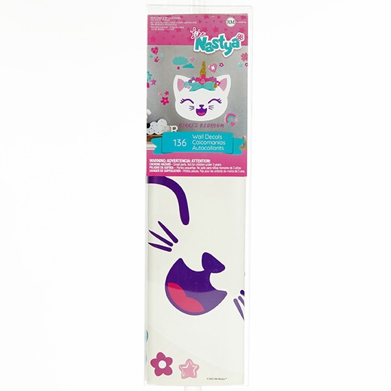 Unicorn Kitty Peel & Stick Wall Decals 18x5in
