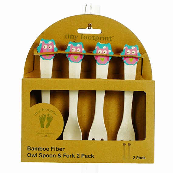 Olivia Owl Spoon & Fork-2 Pk