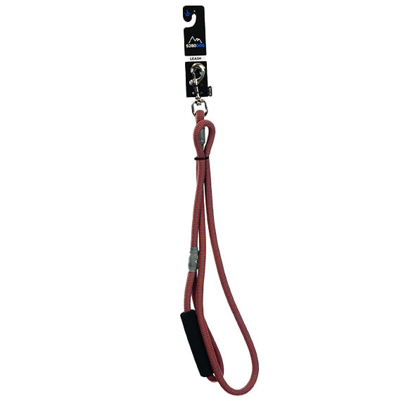 Braided Dog Leash Orange LG 5Ft 7/16