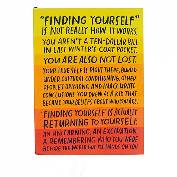 Journal Finding Yourself 6.5
