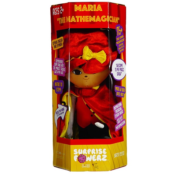 -RLO Maria The Mathemagician Talking 16''Bilingual STEM Plush Doll 17x8in