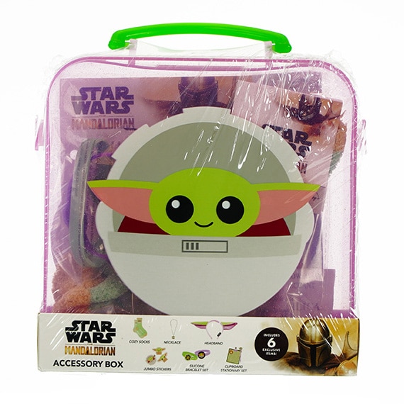 Star Wars Baby Yoda 6Pc Gift Set In Storage Carry Case 9x8in