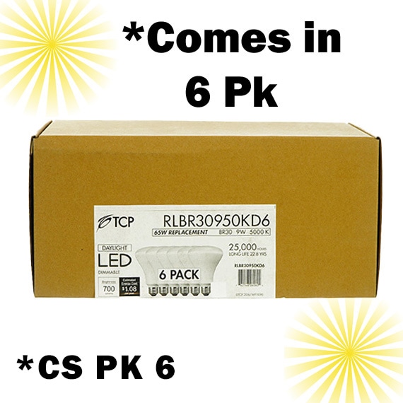 LED Daylight Dim BR30 700 Lm 65W 6 Pk  UL CAN-US CS PK 6