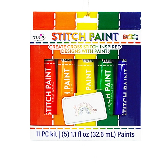 Tulip Stitch Paint (5) 1.1 FL OZ 11Pc Kit