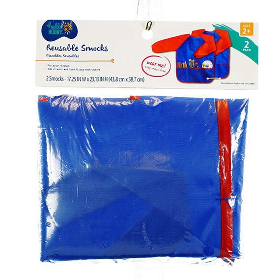Hello Hobby Kids Crafting Smock 2Pk Age 2+ 17.25