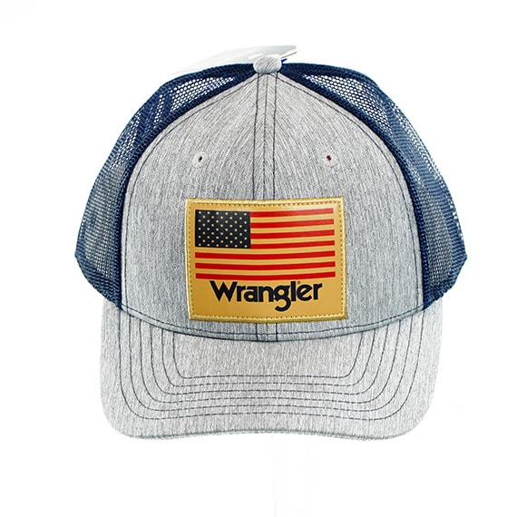 Cap Wrangler Flag Mesh Gray/Navy OSFM PP $19.99