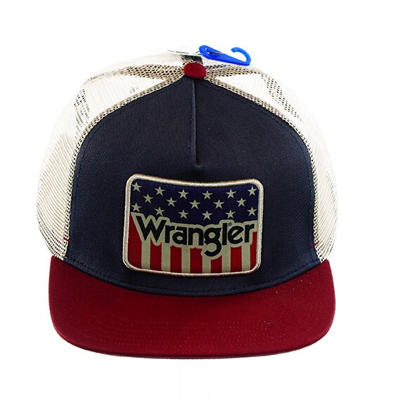 Cap Wrangler Stars/Stripes Mesh Navy/Khaki OSFM