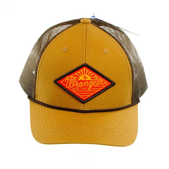 Cap Wrangler Duck Canvas Mesh Brown OSFM