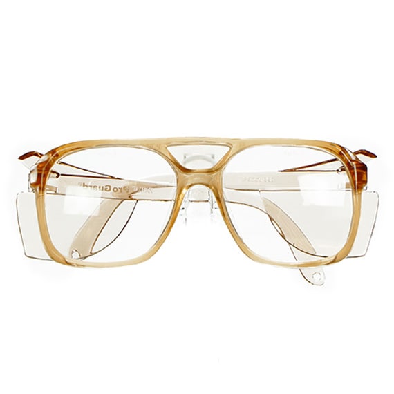 Safety Glasses Monitor Tan Frame -Clear Lens