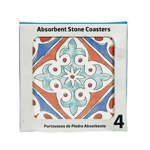 Coaster American Mood Tile Assorted 4Pk Set 4x4in