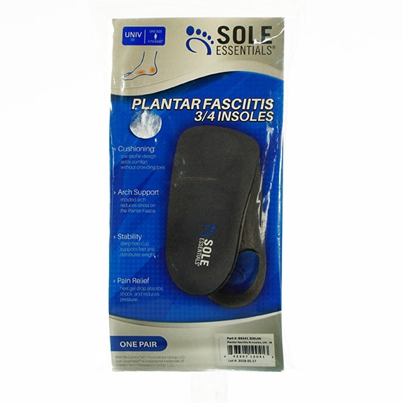 Insole Plantar Fasciitis Sole Essentials W 3/4 In