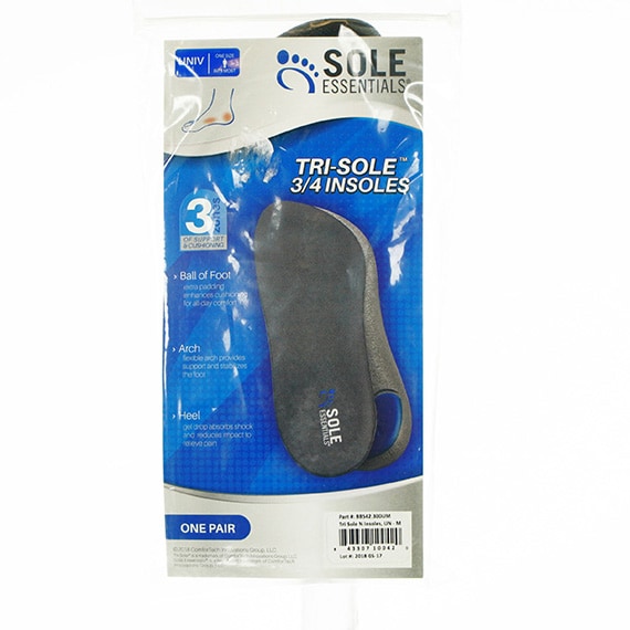 Insole Sole Essentials Tri-Sole 3/4 Universal