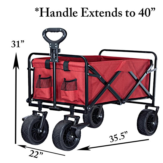 Collapsible Sports Wagon XL-Red