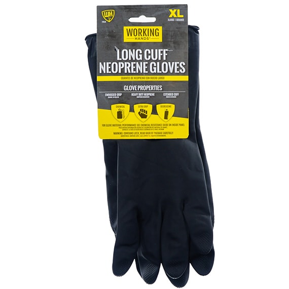 Glove Long Cuff Neoprene -Black XL