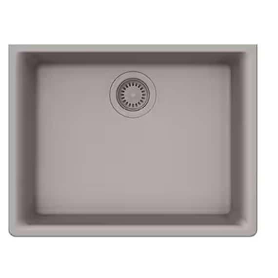 Sink Undermount Single Bowl Taupe Granite Comp 24x18.3x8.65